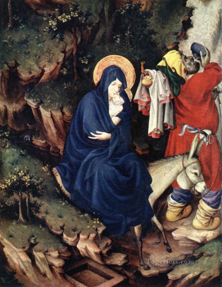 The Flight Into Egypt 1393 Melchior Broederlam Oil Paintings
